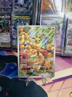 POKEMON EEVEE IR 188/167 SV06 TWILIGHT MASQUERADE HOLO MINT - Image 1
