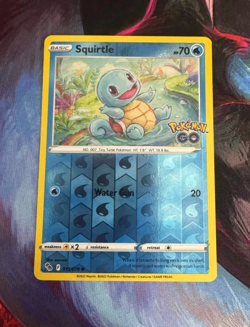 Squirtle 015/078 Pokemon GO Stamp Reverse Holofoil NEAR MINT - Image 1