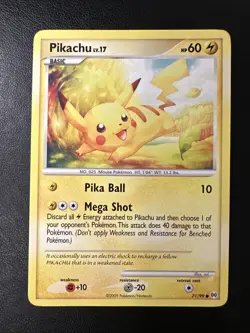 Pikachu [NM] 71/99 - Arceus - Regular Common - Pokemon TCG 2009 - Image 1