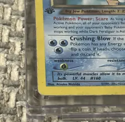 Pokemon Neo Destiny Dark Feraligatr Holo First Edition 5/105 (Read Description) - Image 3
