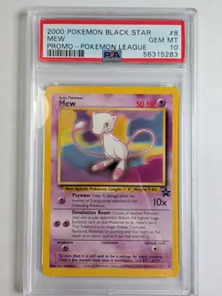 2000 Pokemon Mew Black Star Promo PSA 10 - Image 1