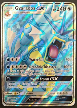 Gyarados GX Full Art 101/111 Crimson Invasion Holo Ultra Rare Pokemon TCG - MP - Image 1