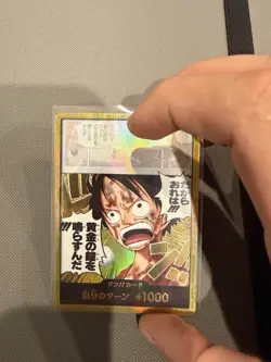 One Piece: OP15 Gold Don Card (Luffy) Adventure on KAMI's Island - Japanese - NM - Image 2