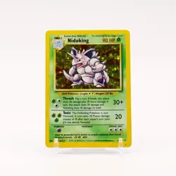 Nidoking - 11/102 Base Set Unlimited Holo Rare Pokemon - MP/HP - Image 1