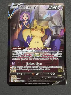 NM Mimikyu V TG16/TG30 Brilliant Stars: Trainer Gallery Holo Pokemon Card - Image 3