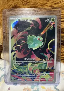 Bulbasaur 133/132 Misc. Cards & Products Mega Evolution Stamped IR Holo - Image 1