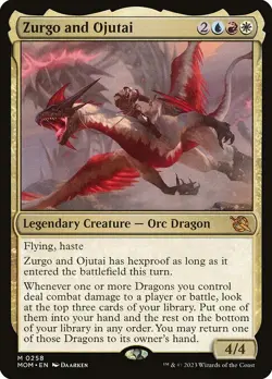 1x Zurgo and Ojutai NM Eng MTG - March of the Machine - Image 1