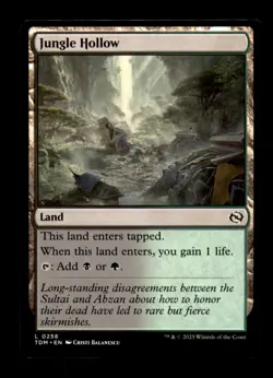 Jungle Hollow 258 Land Tarkir: Dragonstorm Magic: The Gathering Near Mint - Image 1