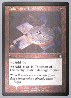 Talisman of Hierarchy - Retro Frame - Foil Etched - 36 - Modern Horizons (MH1) - Image 1