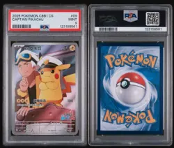 Captain Pikachu Full Art Holo PSA 9 Mint 0709/09 Pokemon S. Chinese Gem Pack - Image 3