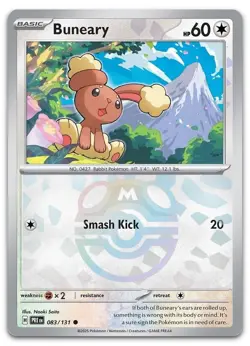 Buneary (Master Ball Pattern) #83/131 (Holo) NM SV: Prismatic Evolutions Pokemon - Image 1