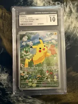Pikachu SVP 088 Promo Adventure Chest Pokemon Holo CGC 10 GEM MINT - Image 1