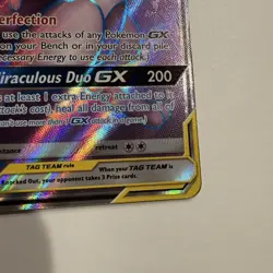 Mewtwo & Mew GX 222/236 - Unified Minds Tag Team Ultra Rare Full Art Pokemon- NM - Image 5