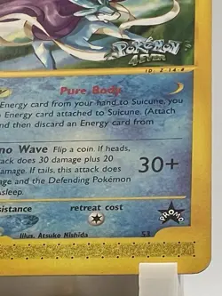 Suicune 53 STAMPED Pokemon 4EVER Movie Black Star Promo RARE WOTC Pokemon TCG LP - Image 5