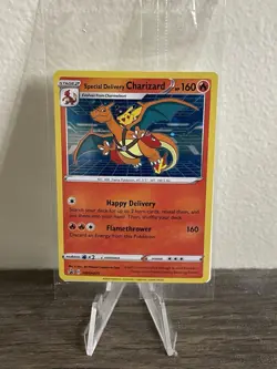 Special Delivery Charizard SWSH075 - Pokemon Sword & Shield Promo Holo Sealed - Image 1