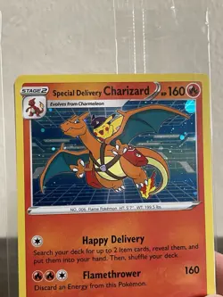 Special Delivery Charizard SWSH075 - Pokemon Sword & Shield Promo Holo Sealed - Image 3