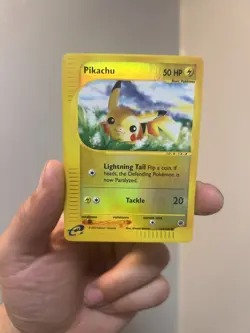 Pikachu 124/165 Expedition Base Set Reverse Holo Rare Pokemon TCG LP++ - Image 1