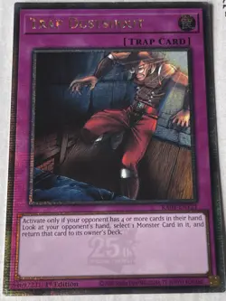 YUGIOH Trap Dustshoot RA04-EN121 Quarter Century Secret Rare 1st Edition - Image 1