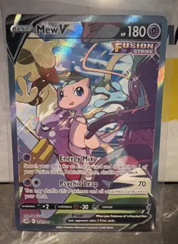 The Pokemon Company Mew V 251/264 Fusion Strike Full Art Holo Ultra Rare 180 HP - Image 1