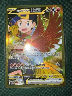 Ethan's Ho-Oh ex 239/182 Hyper Rare Destined Rivals Pokemon Near Mint - Image 3