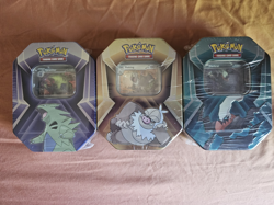 Pokemon Tyranitar Slaking Darkrai Collectors Tin Set of 3 🚀SHIPPING INCLUDED🔥 - Image 1