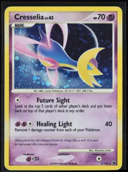 Cresselia 2/100 Holo Rare Majestic Dawn Pokemon Heavily Played - Image 1