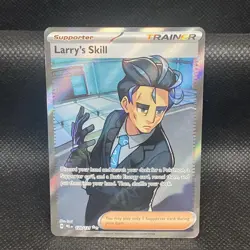 Pokemon TCG Trainer Larry's Skill Ultra Rare Full Art Holo - Image 1