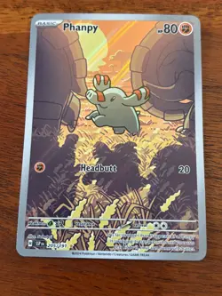 POKEMON TCG PHANPY 205/191 SURGING SPARKS IR ILLUSTRATION RARE HOLO - Image 1
