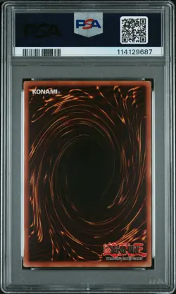 2002 YU-GI-OH! LOB LEGEND OF BLUE EYES WHITE DRAGON 1ST ED #052 DARK HOLE PSA 7 - Image 3