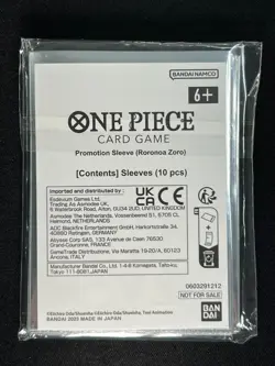 Roronoa Zoro 10 Sleeves ONE PIECE Card Game English Sealed TK85 - Image 3
