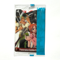 S6511 Nami Zoro Brook One Piece x Morinaga Wafer Clear Card Sealed A28 - Image 1