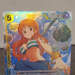 Bandai One Piece CCG Nami Super Rare Foil EB03-053 Heroines Edition Alt Art NM - Image 2