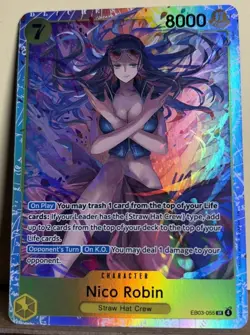 One Piece Heroines #EBO3-055 Nico Robin (SR) Excellent Condition - Image 1