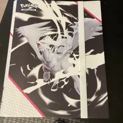 New Collectible POKEMON Trading Card Game OFFICIAL WHITE FLARE FOLDING BINDER - Image 2