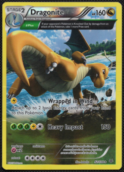 Pokemon Dragonite Holo Rare 160 HP Roaring Skies Card 52/108 English 52/108 - Image 1
