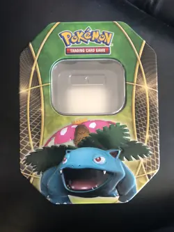 Pokemon Trading Card Game EMPTY XY Venusaur Tin with Insert - FAST SHIP - Image 1