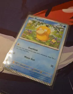 Psyduck 054/165 Sv: Scarlet & Violet 151 CRIMP ERROR Pokemon Card - Image 1