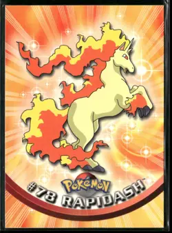 Rapidash #78 Topps Trading Cards Series 2 Blue Logo Pokemon Near Mint - Image 1