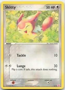 Skitty 6/10 EX Trainer Kit Latias & Latios Pokemon Card LP - Image 1