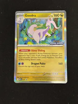 Goodra Chaos Rising Pre-Release - Stamped Promo Foil Pokemon Card 077 - Image 1