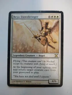 Reya Dawnbringer 10th Edition HEAVILY PLD White Rare MAGIC MTG CARD HP - Image 1
