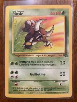Pokemon TCG Pinsir Jungle Set Card 25/64 Non-Holo - Image 1