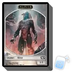 10 pcs SLIVER TOKEN (1/13) 2014 Core Set M14 Magic MTG MINT CARD - Image 1