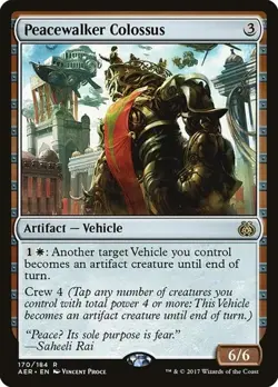 2x Peacewalker Colossus Aether Revolt LP MTG - Image 1