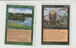 Lot x2 cartes 5TH EDITION 1997 MAGIC MTG FRENCH EX-NM Necropuissance... - Image 1