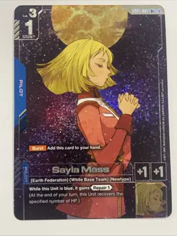 Sayla Mass GD01-087 R+ | ENGLISH | Gundam Card Game, Newtype Rising NM - Image 1