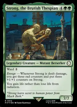Strong, the Brutish Thespian Surge Foil - PIP 0612 - NM - MTG Magic - Image 1