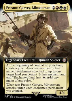 Preston Garvey, Minuteman Extended Art Foil - PIP 0425 - NM - MTG Magic - Image 1