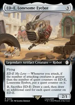 ED-E, Lonesome Eyebot Extended Art Foil - PIP 0432 - NM - MTG Magic - Image 1