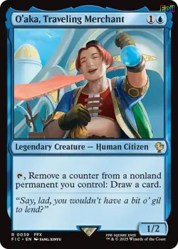O'aka, Traveling Merchant (Surge Foil) 39 Commander: FINAL FANTASY NM EN - Image 1